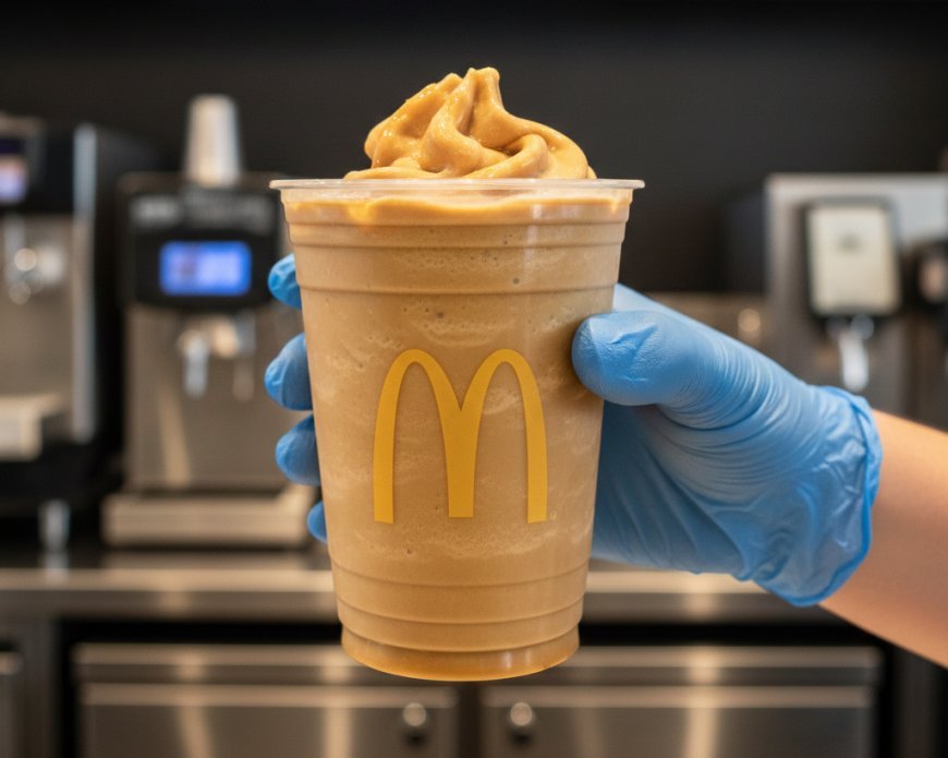 Customized McDonald's caramel frappe