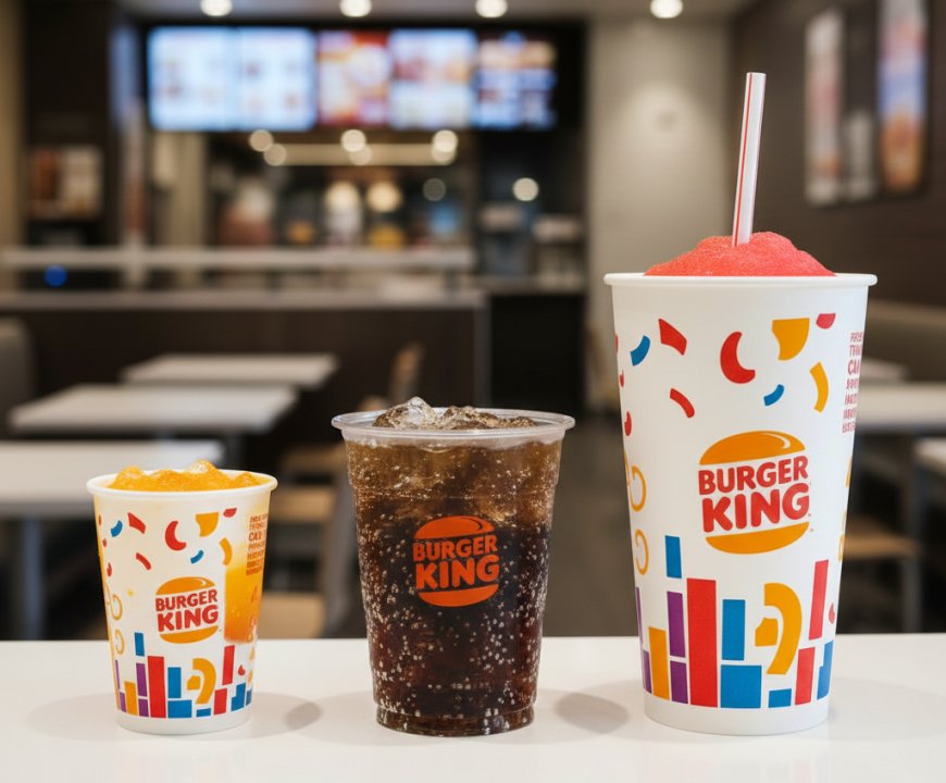  Burger King drink size comparison 