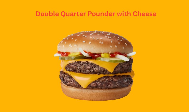McDonald's Double Quarter Pounder with Cheese 2026